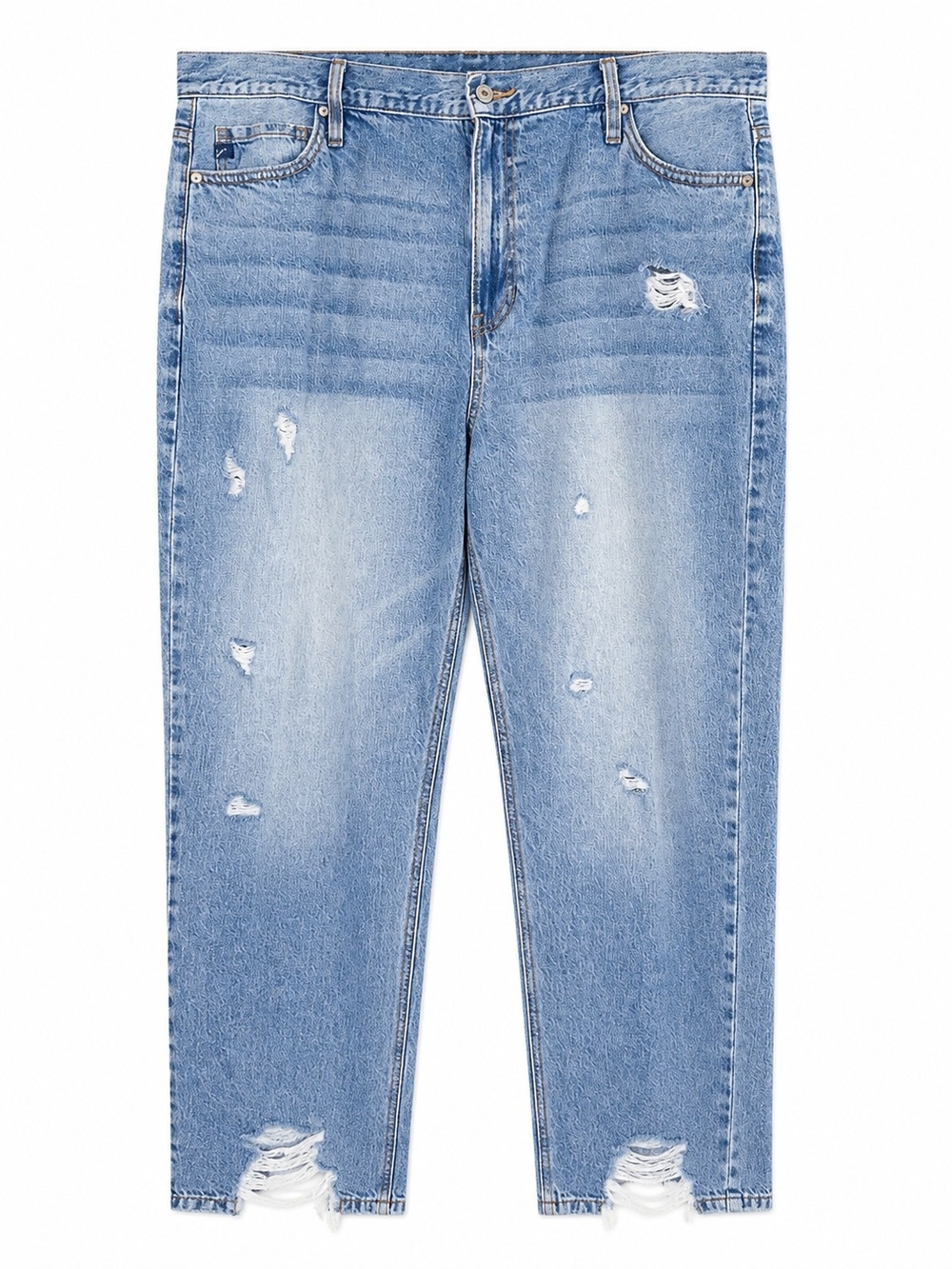 KanCan Jeans 16W Distressed Boyfriend Relaxed Denim 100% Cotton Boho